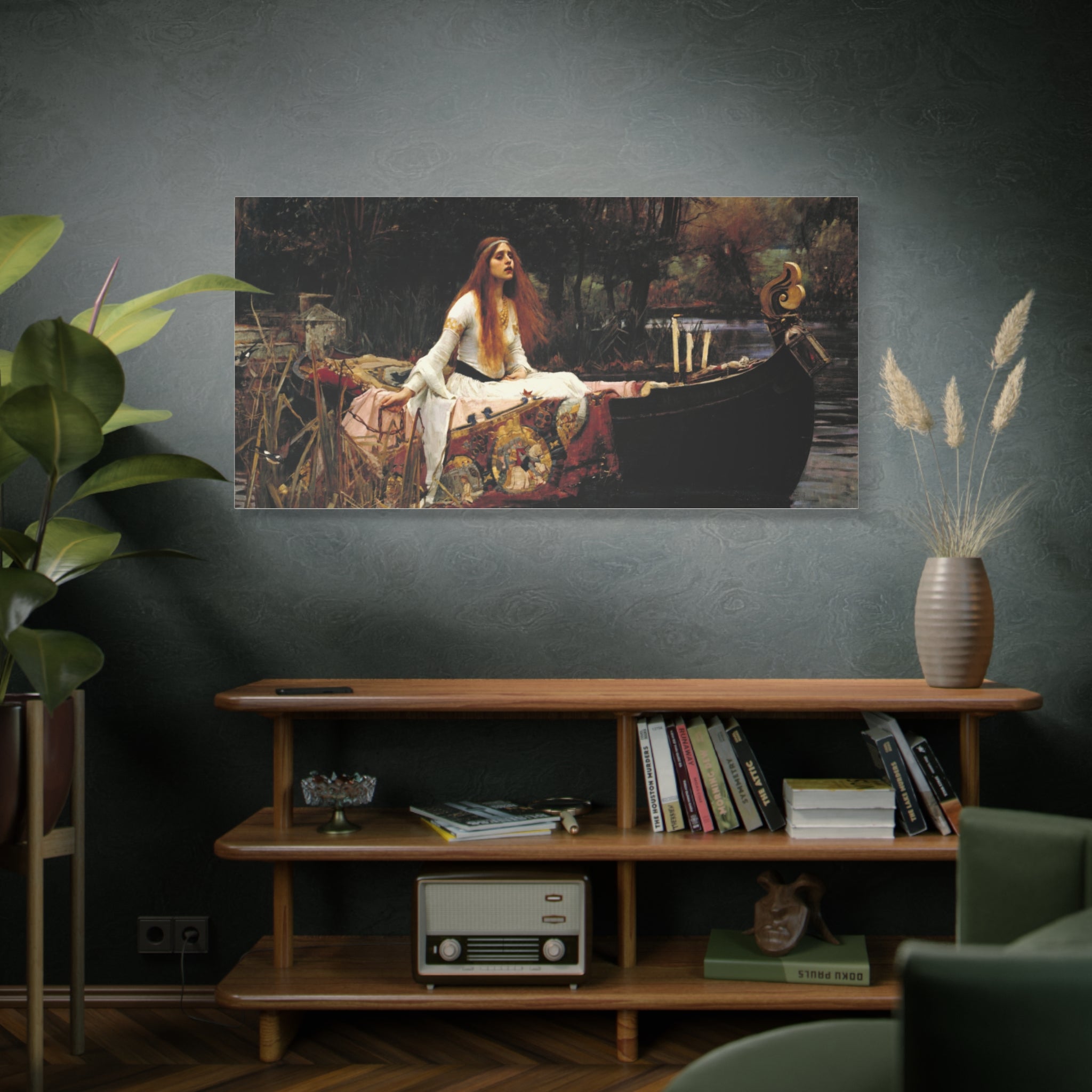 The Lady of Shalott by John William Waterhouse Matte Canvas Wall Art Print