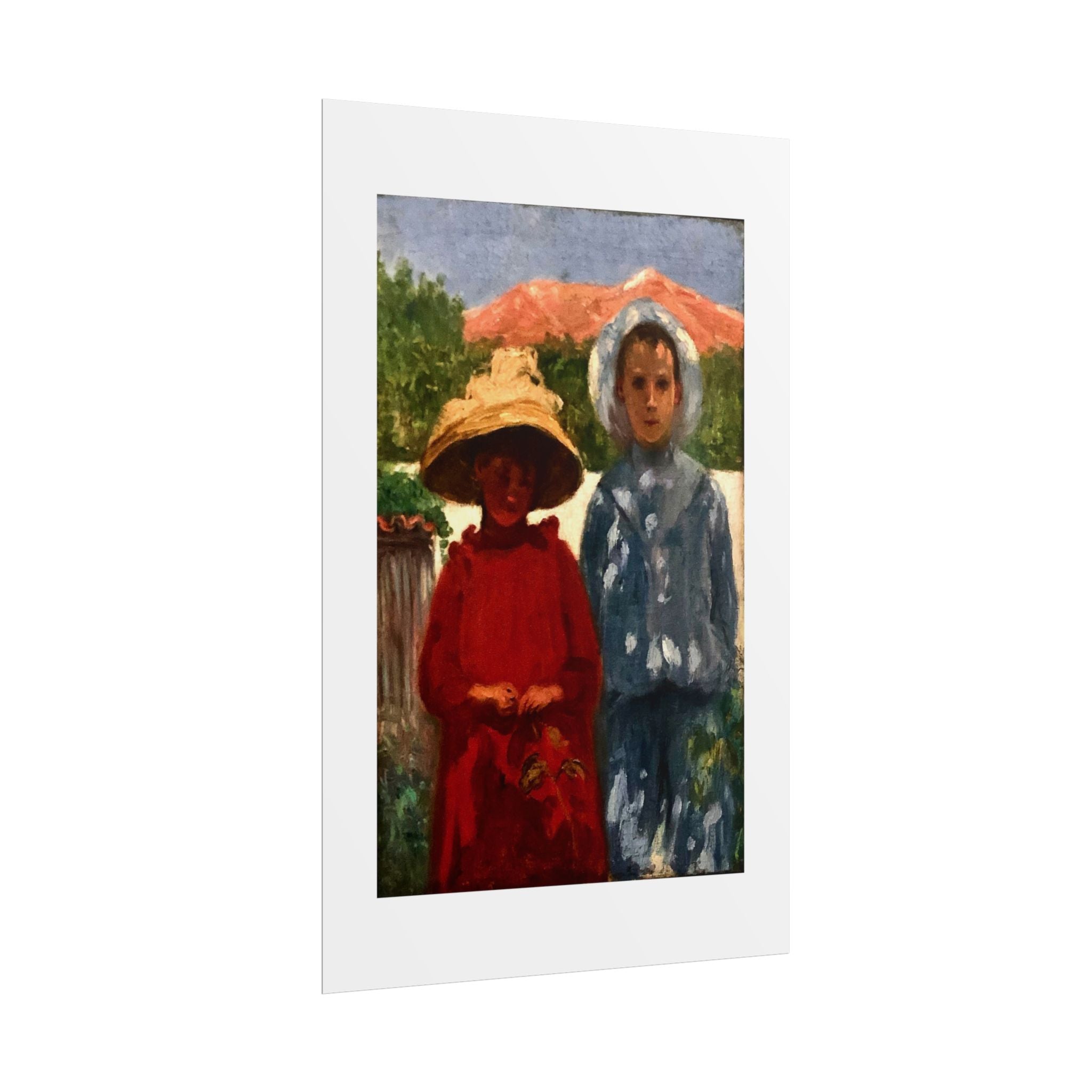 Portrait of the painter's sons by António Carneiro Wall Art Print