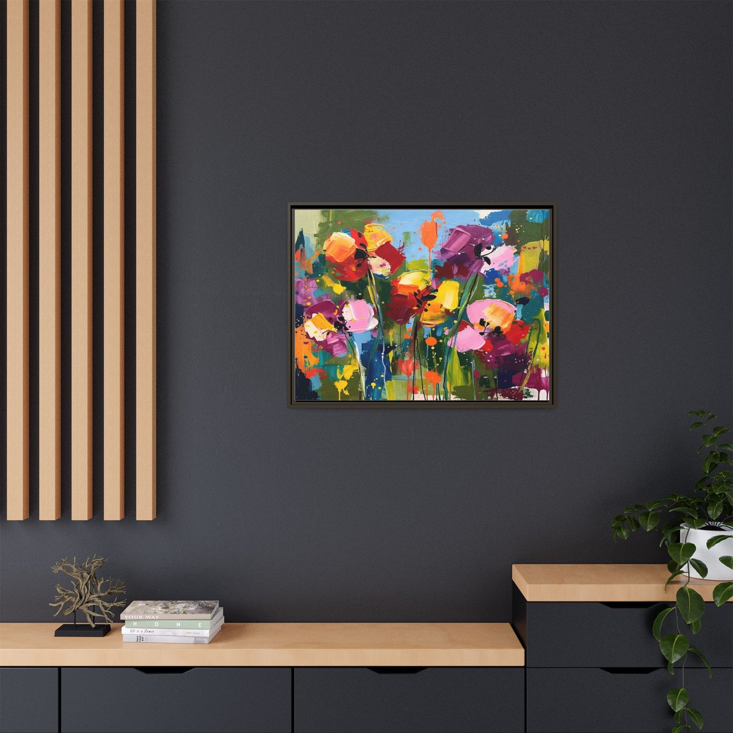 Matte Canvas, Framed (Multi-color)