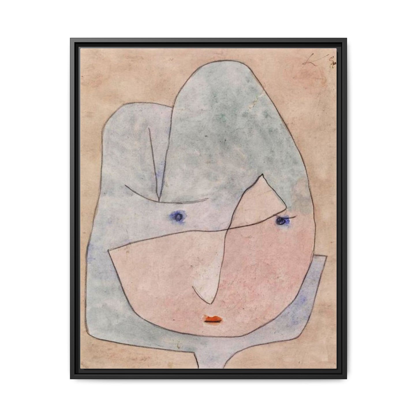 This Bloom is About to Wither by Paul Klee  Framed Matte Canvas Wall Art Print
