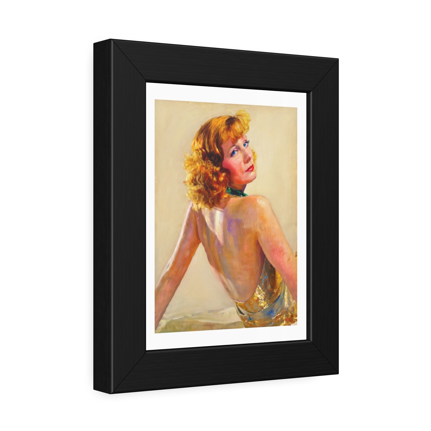Greta Garbo Framed Paper Posters