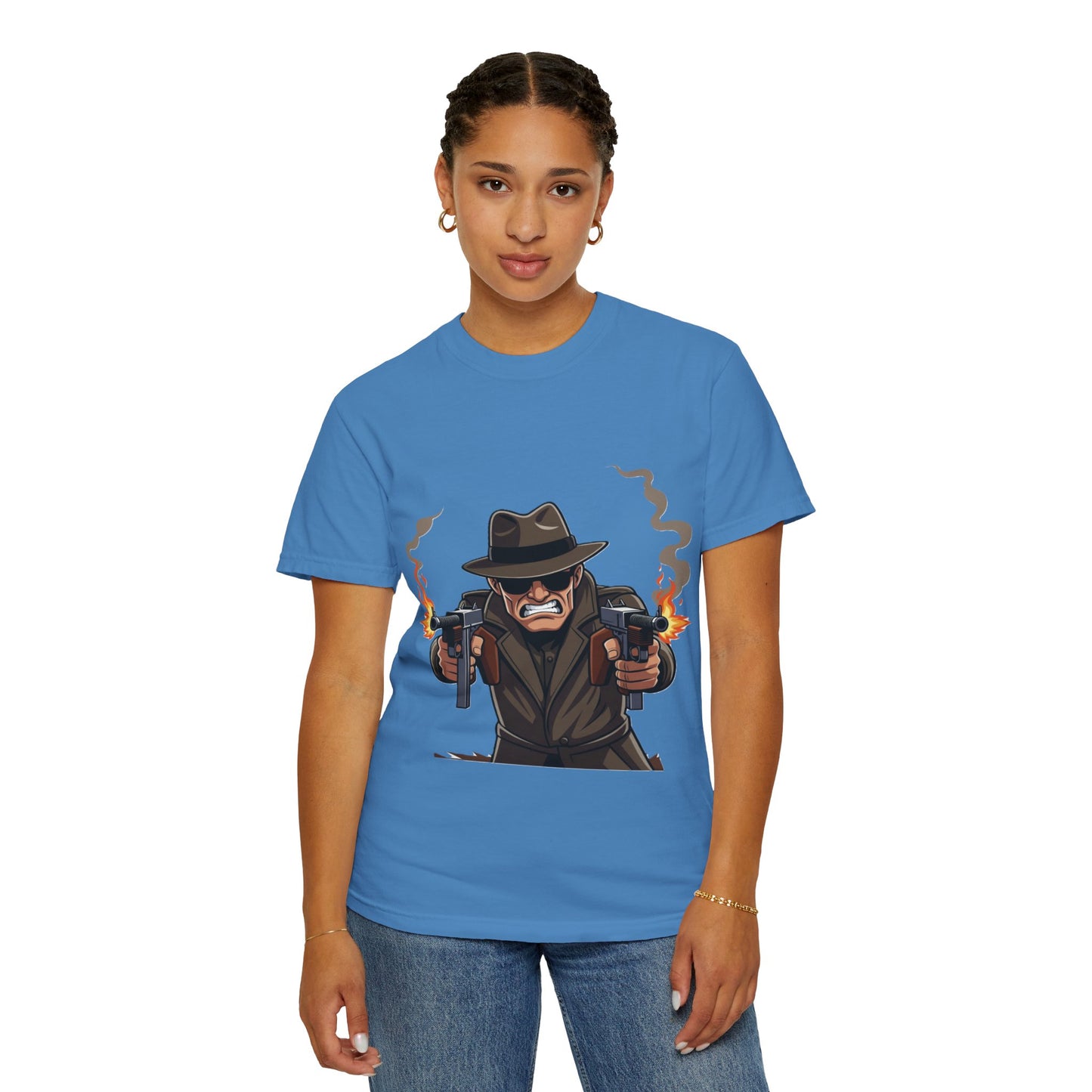 Vintage Gangster Shooter T-Shirt – Retro Mobster Graphic Tee