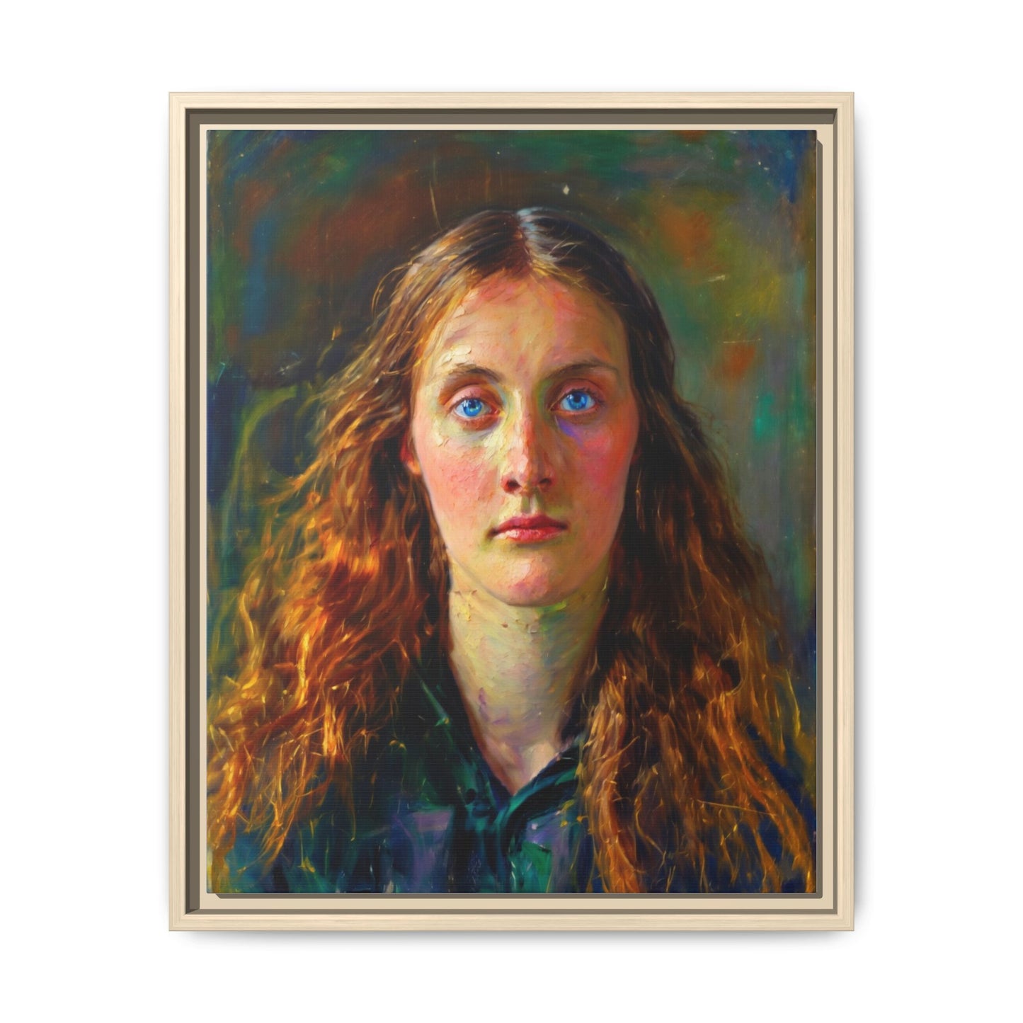 Framed Matte Canvas Print — Vintage Portrait Art