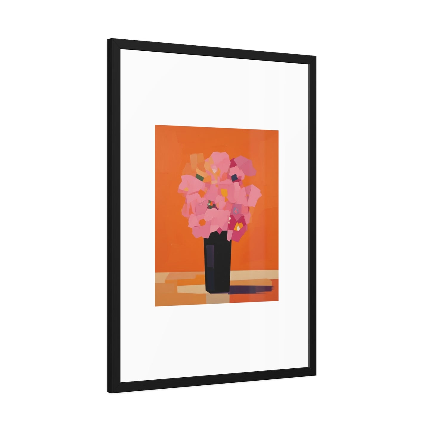 Floral Still Life Framed Poster — Pink Bouquet Art Print