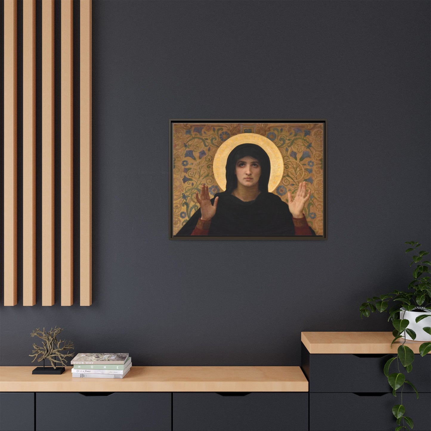 La Vierge consolatrice by William Adolphe Bouguereau Framed Matte Canvas Wall Art