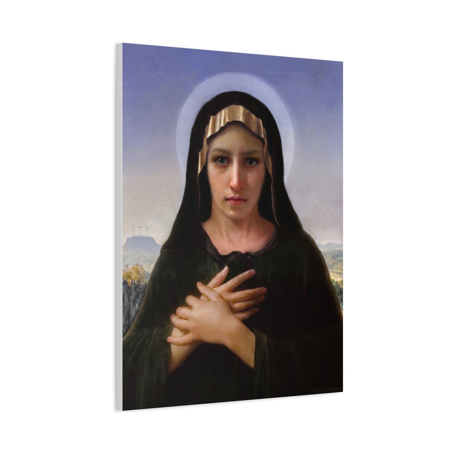 Virgo Solitudinis by William Adolphe Bouguereau Matte Canvas Print Wall Art
