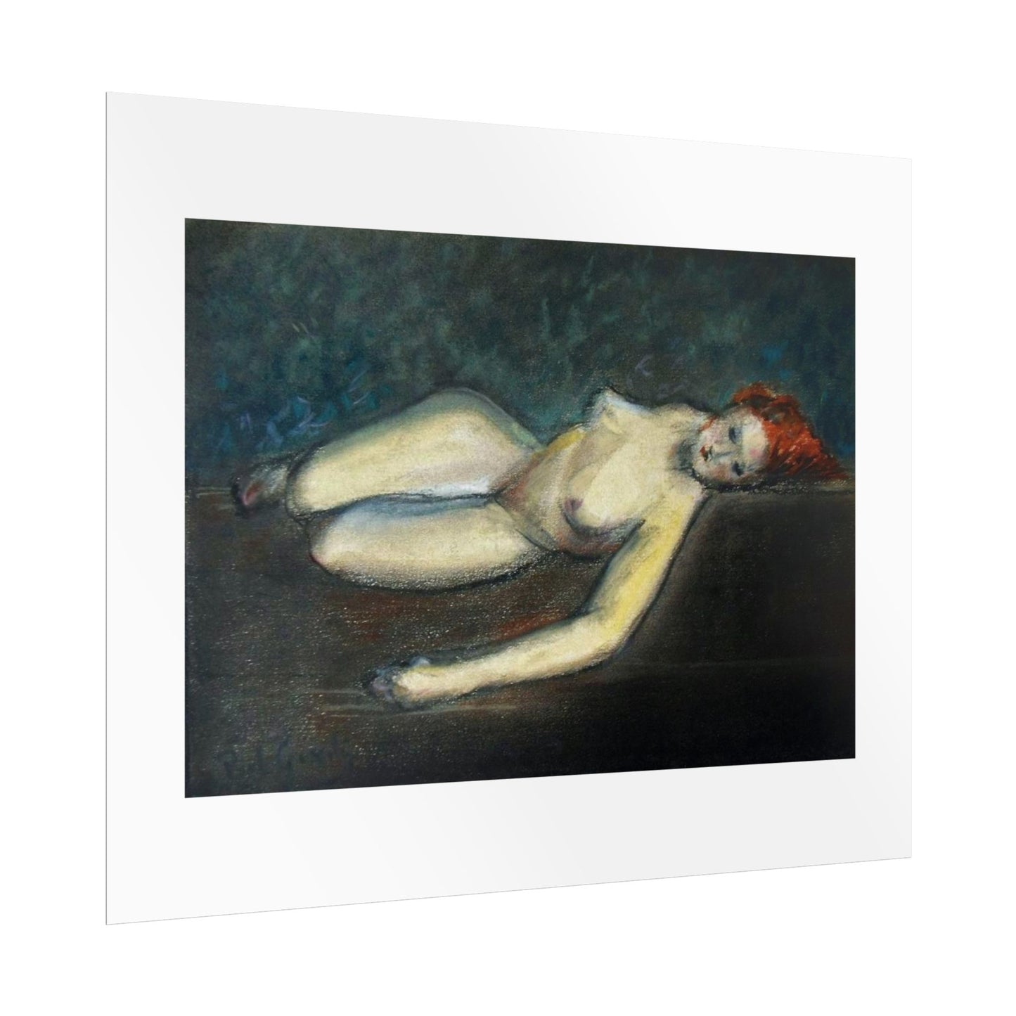 Lying nude by Paul Gosselin Wall Art Poster