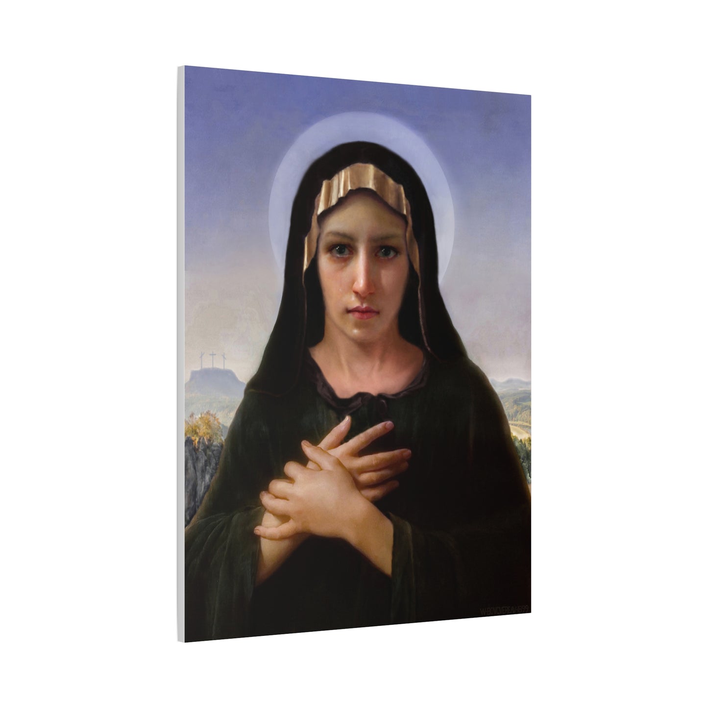 Virgo Solitudinis by William Adolphe Bouguereau Matte Canvas Print Wall Art