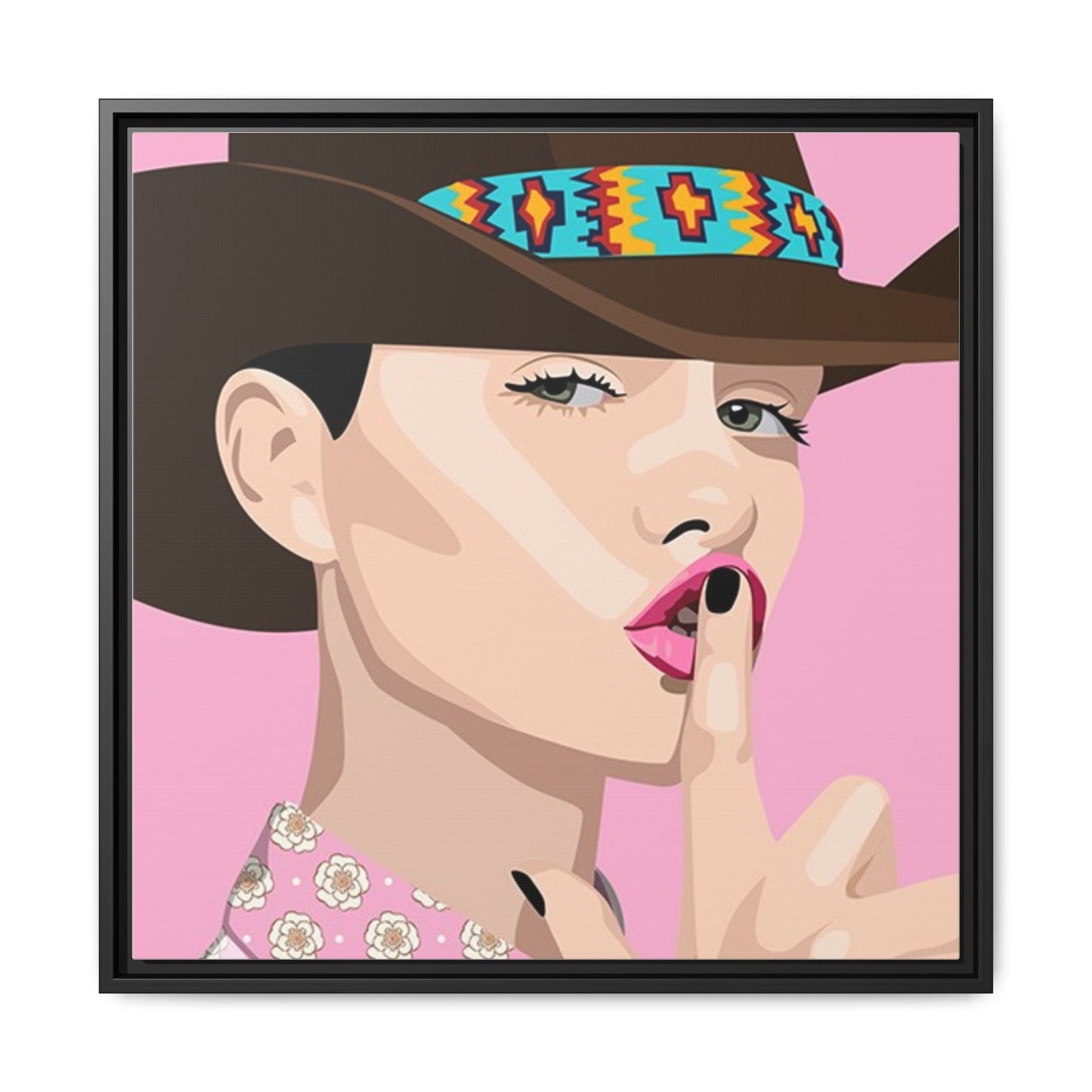 Vivid 63 by Orit Fuchs Matte Framed Canvas Wall Art