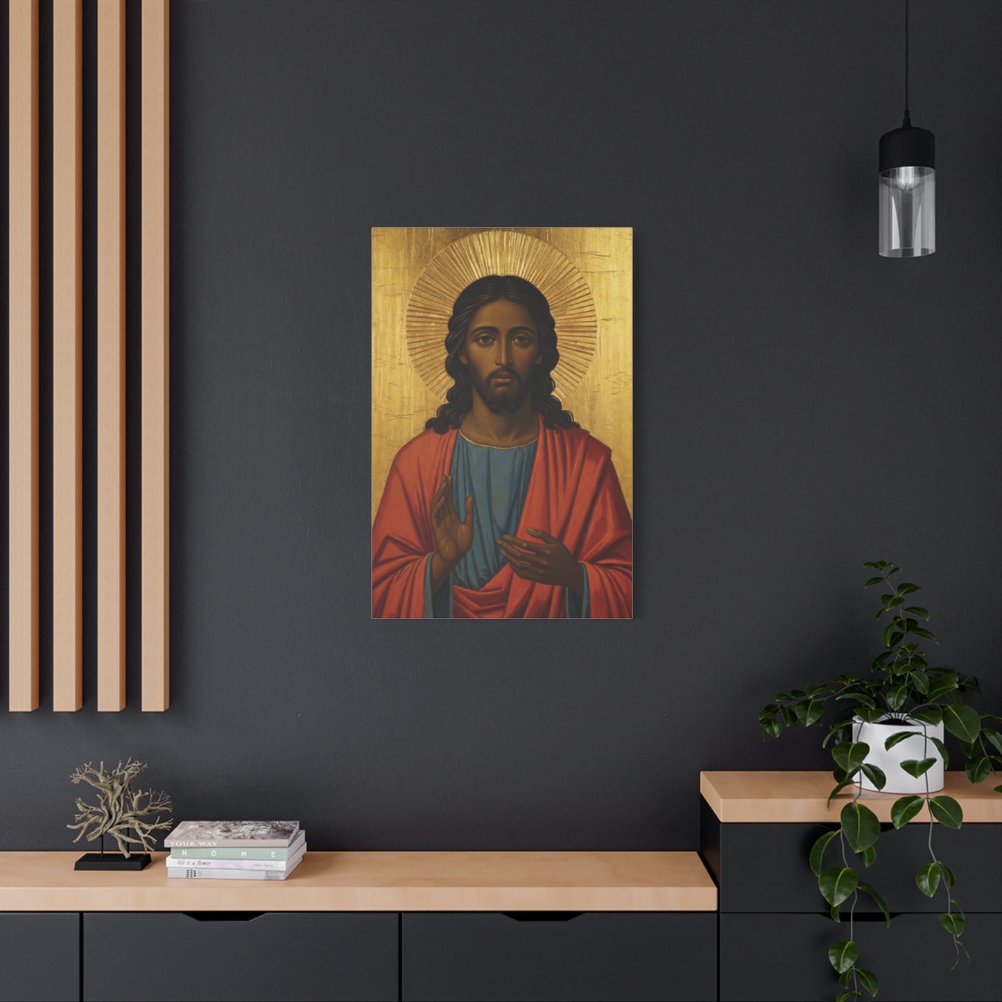 Christ Pantocrator Matte Canvas Wall Art — Stretched Religious Icon