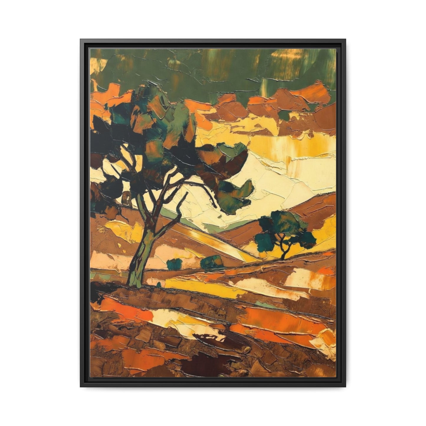 Framed Matte Canvas Landscape Art Print
