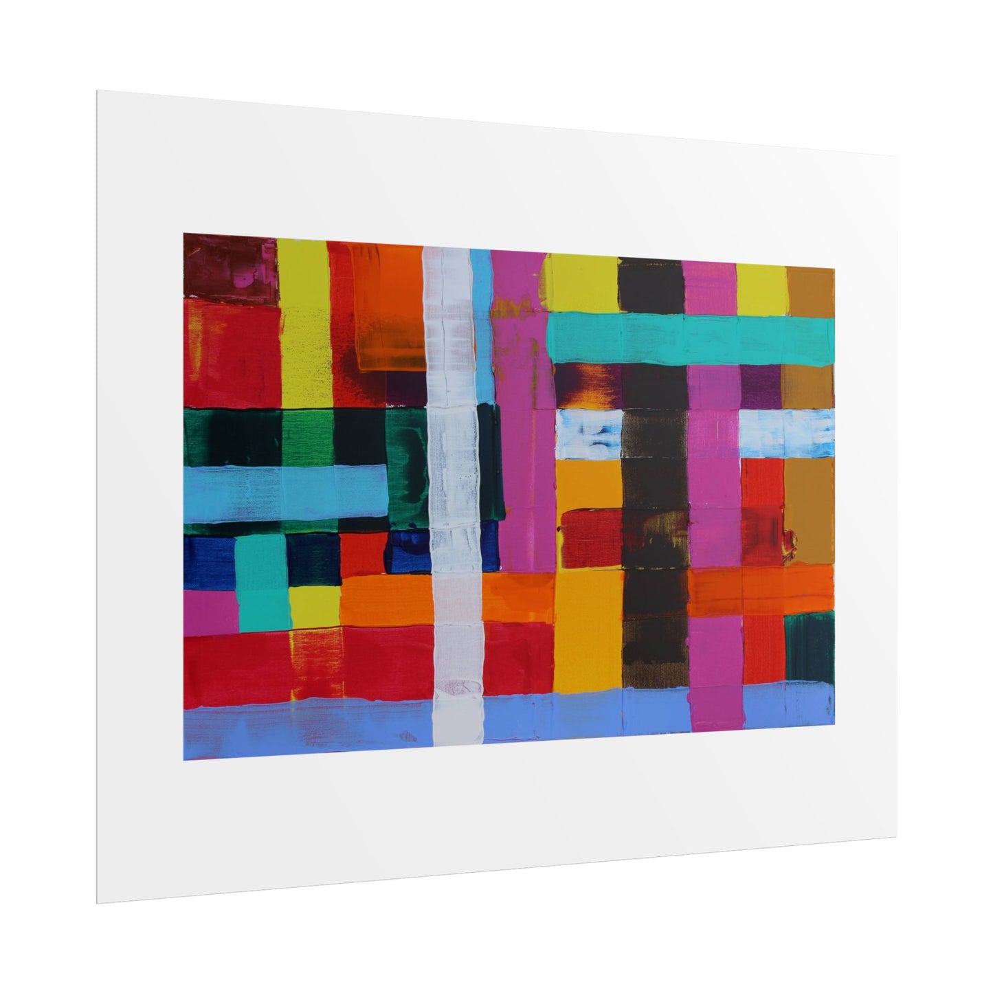 Farbfeld Malerei (Acryl) by Unknown Artist Wall Art Print