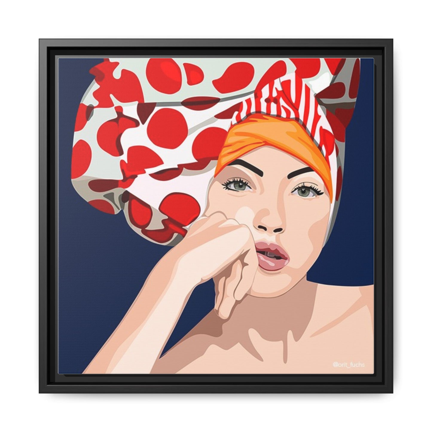 Vivid 20 by Orit Fuchs Pop Art Matte Canvas Framed Wall Art Print