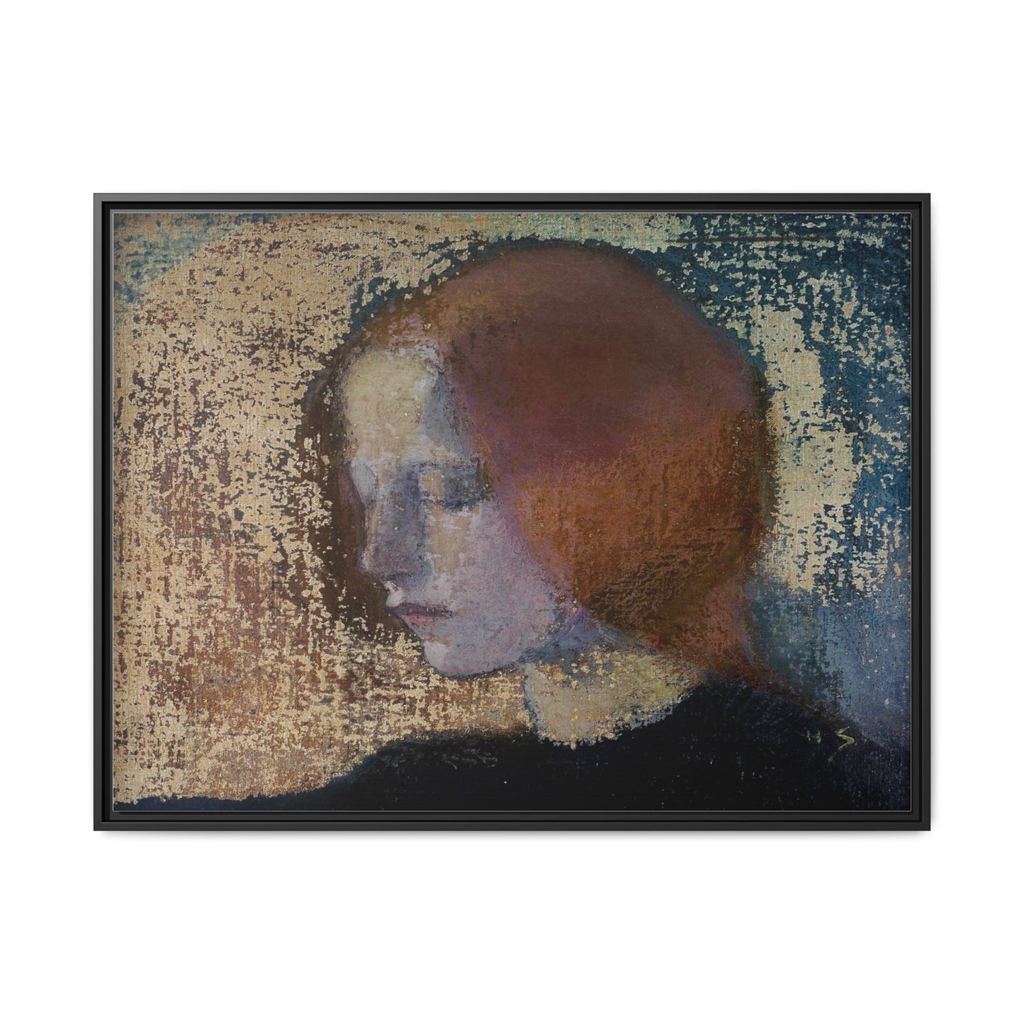 Fragment by Helena Schjerfbeck Framed Matte Canvas Art Print