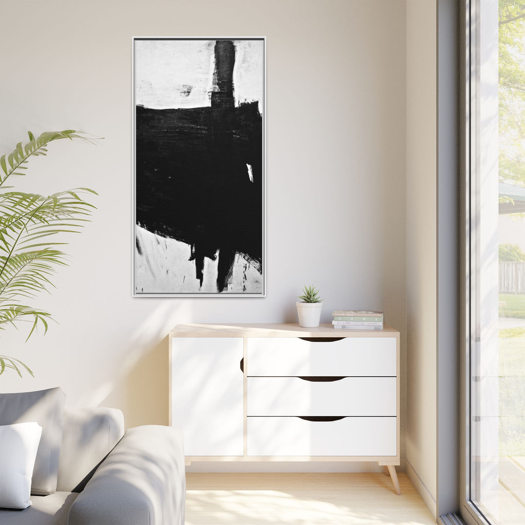 Sabra by Franz Kline Abstract Matte Canvas Framed Wall Art Print