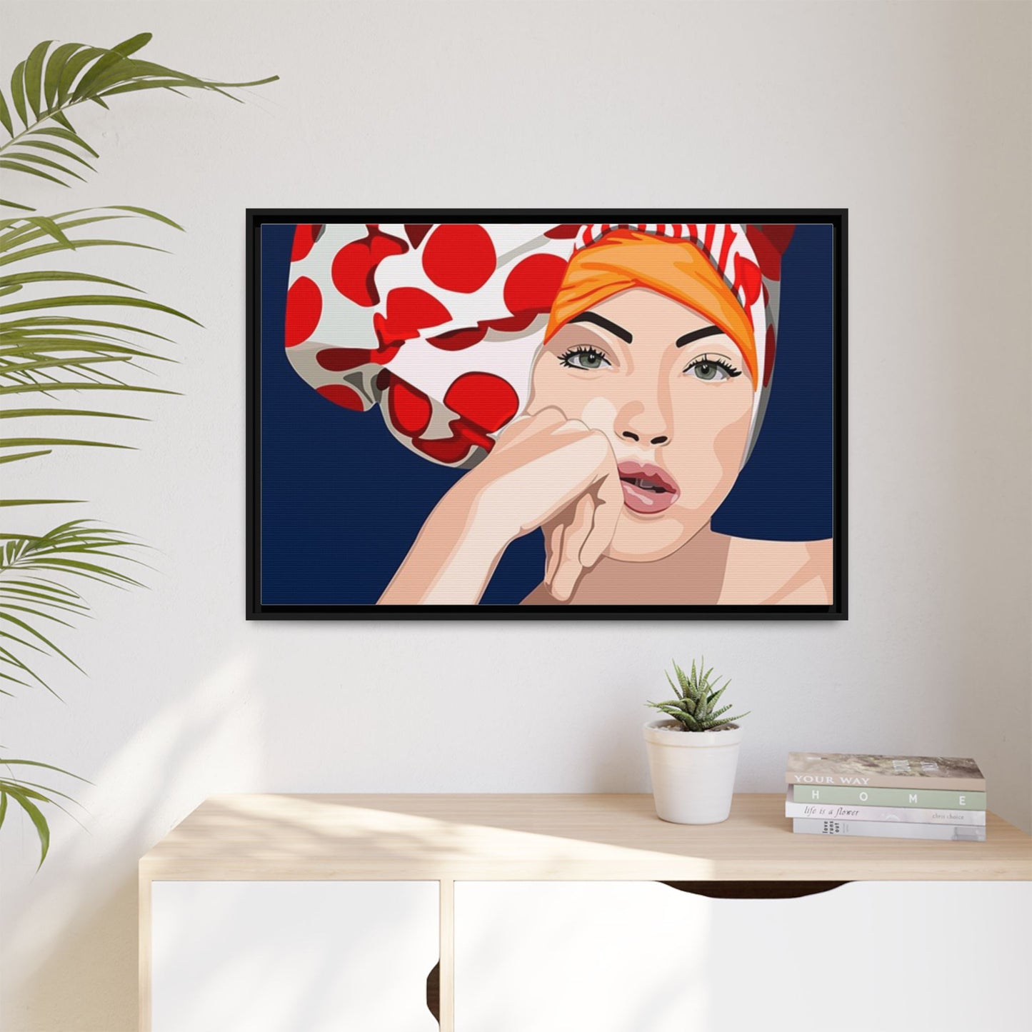 Vivid 20 by Orit Fuchs Pop Art Matte Canvas Framed Wall Art Print