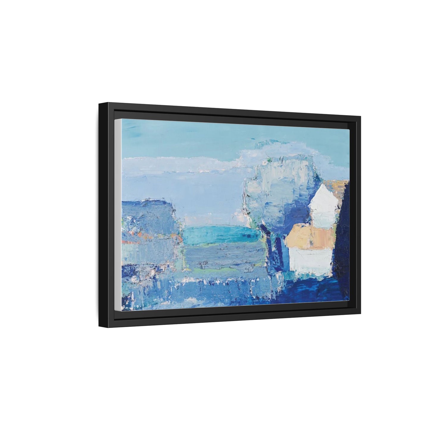 Paysage de Provence by Nicolas de Staël Framed Matte Canvas Seascape Wall Art Print