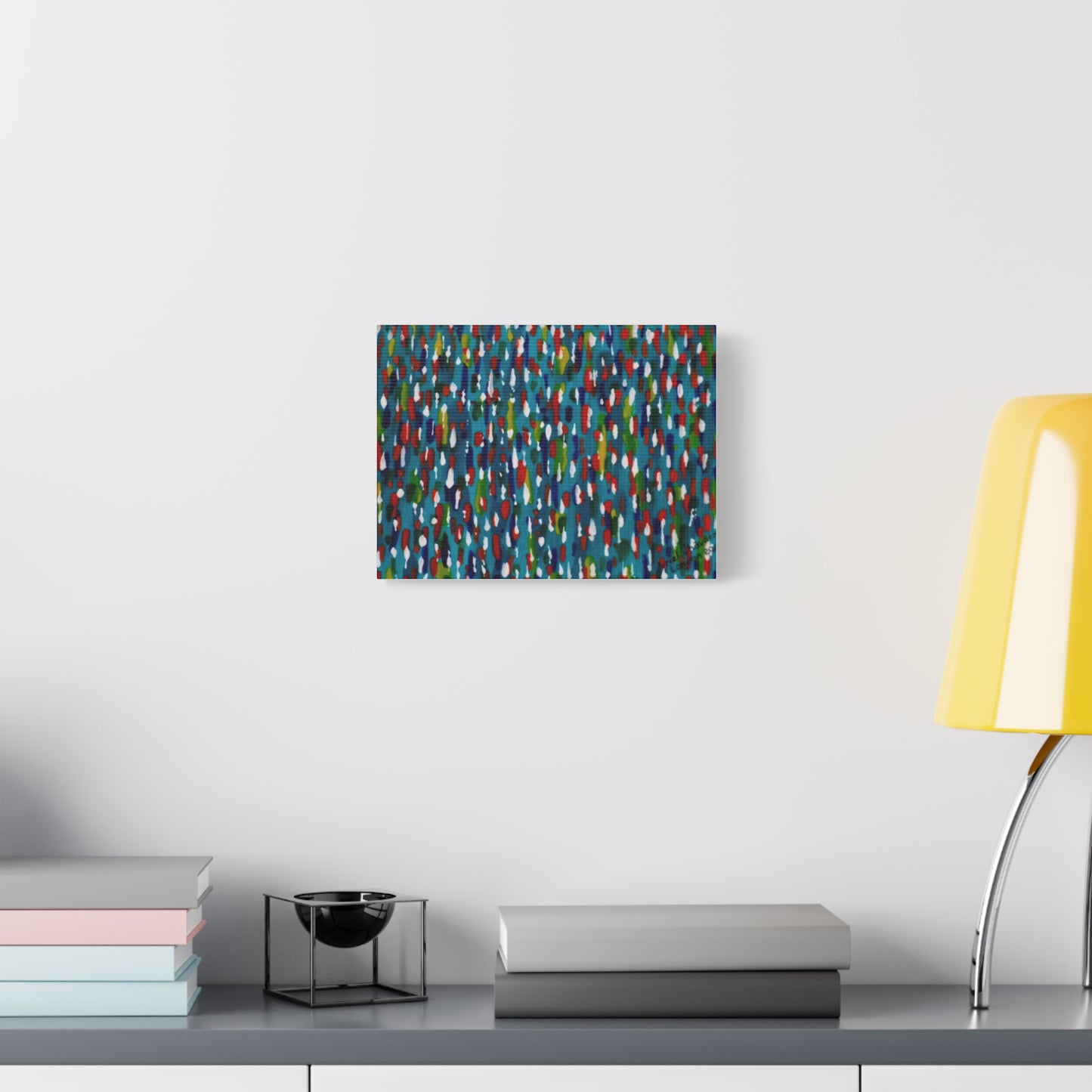 Colours Of The Soul Reflecting On Water by Ariel Chavarro Avila Matte Canvas Wall Art