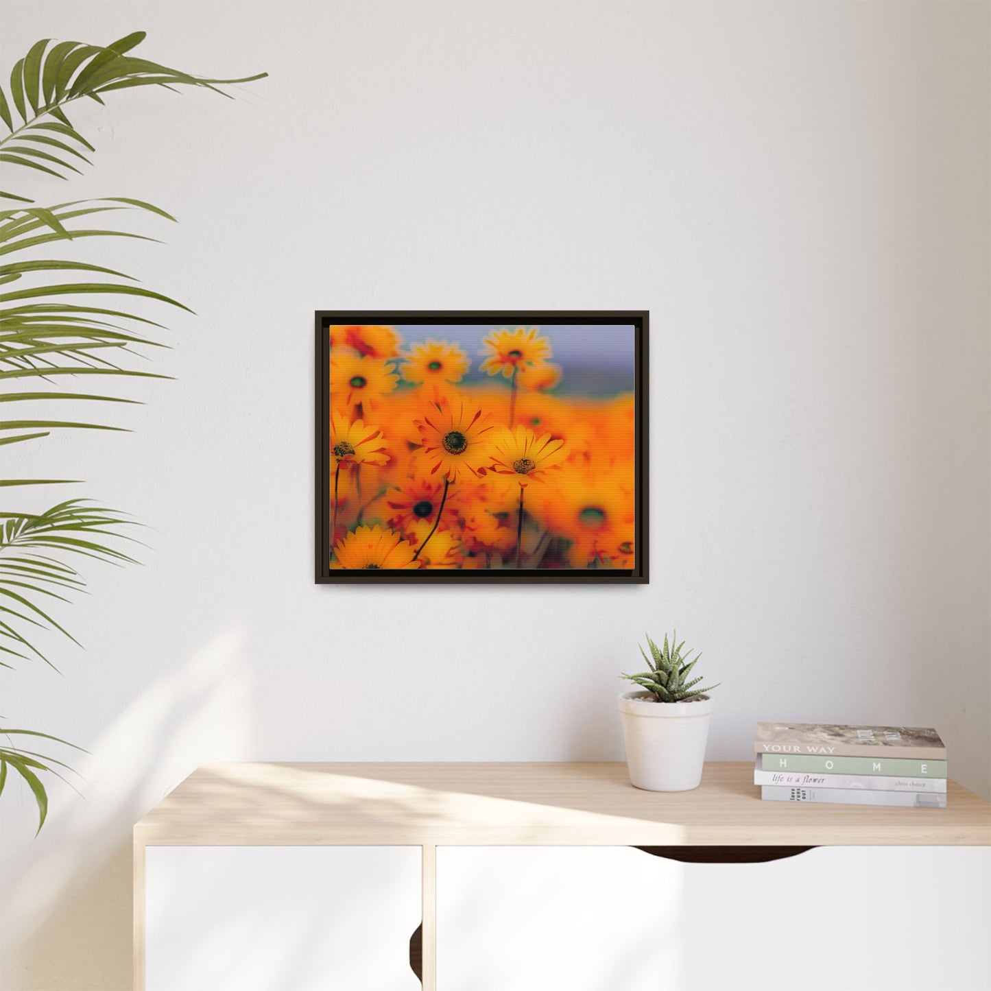 Bee Garden by Norman Barrett Framed Matte Canvas Wall Art Print
