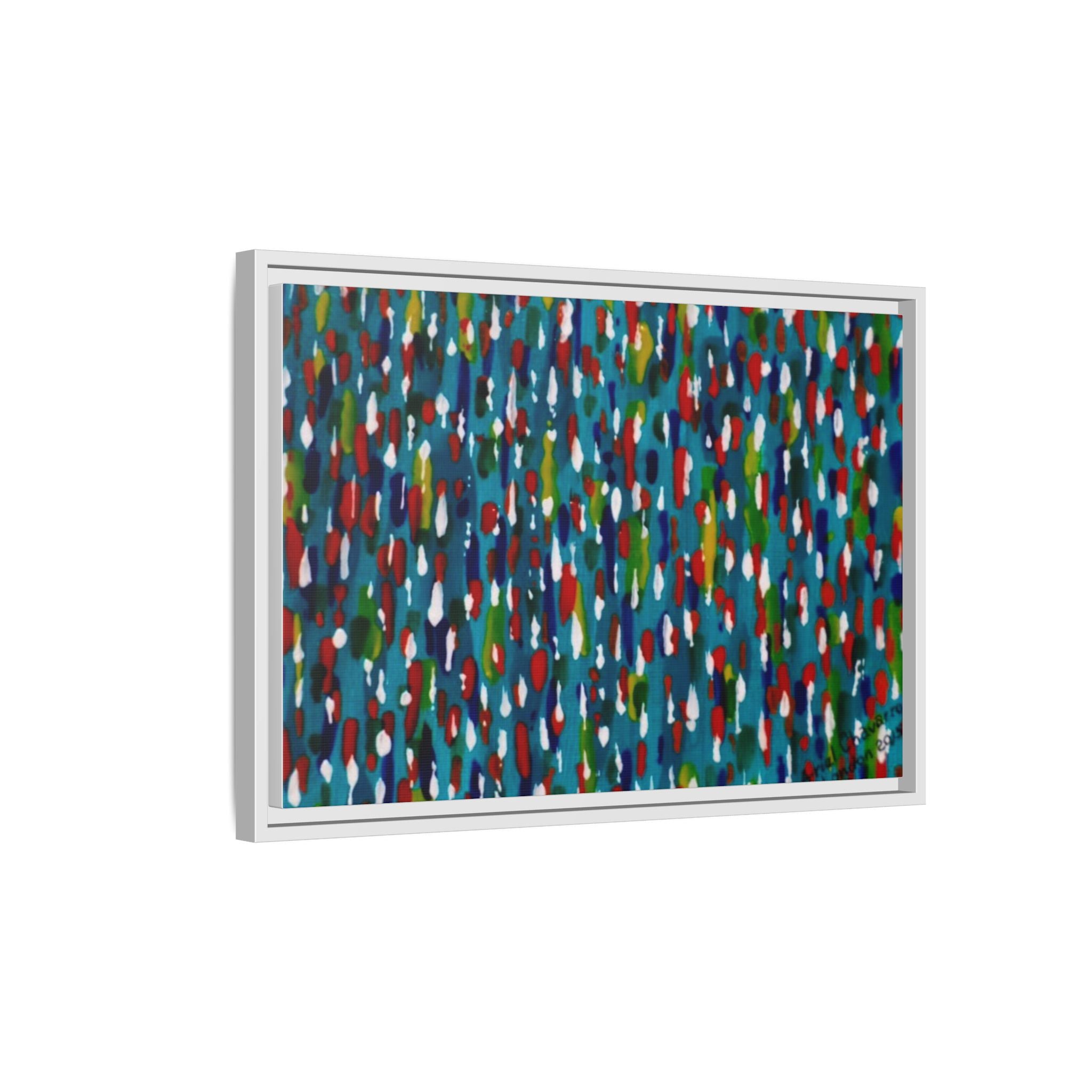 Colours Of The Soul Reflecting On Water by Ariel Chavarro Avila Matte Canvas Framed Art