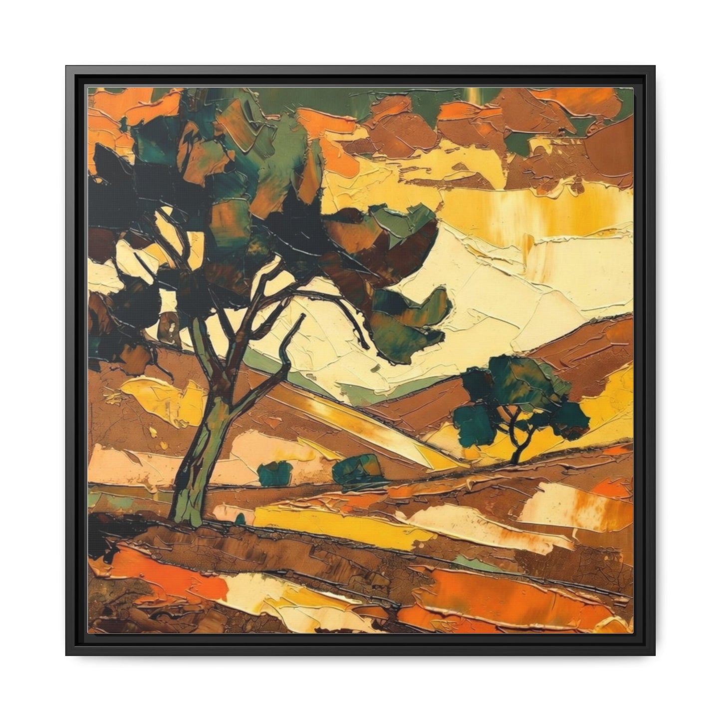 Framed Matte Canvas Landscape Art Print