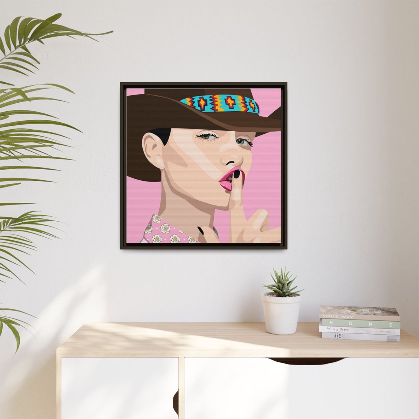 Vivid 63 by Orit Fuchs Matte Framed Canvas Wall Art