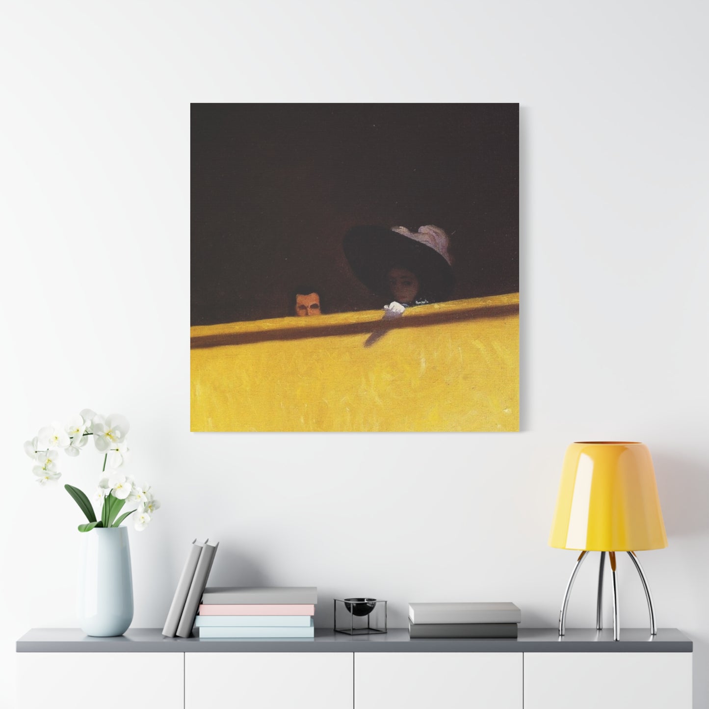 La loge de theatre by Félix Vallotton Matte Canvas Wall Art Print