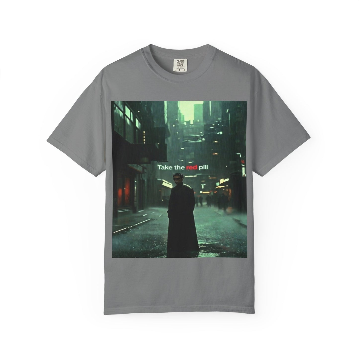 Take the Red Pill T-Shirt — Cyberpunk Noir Graphic Tee