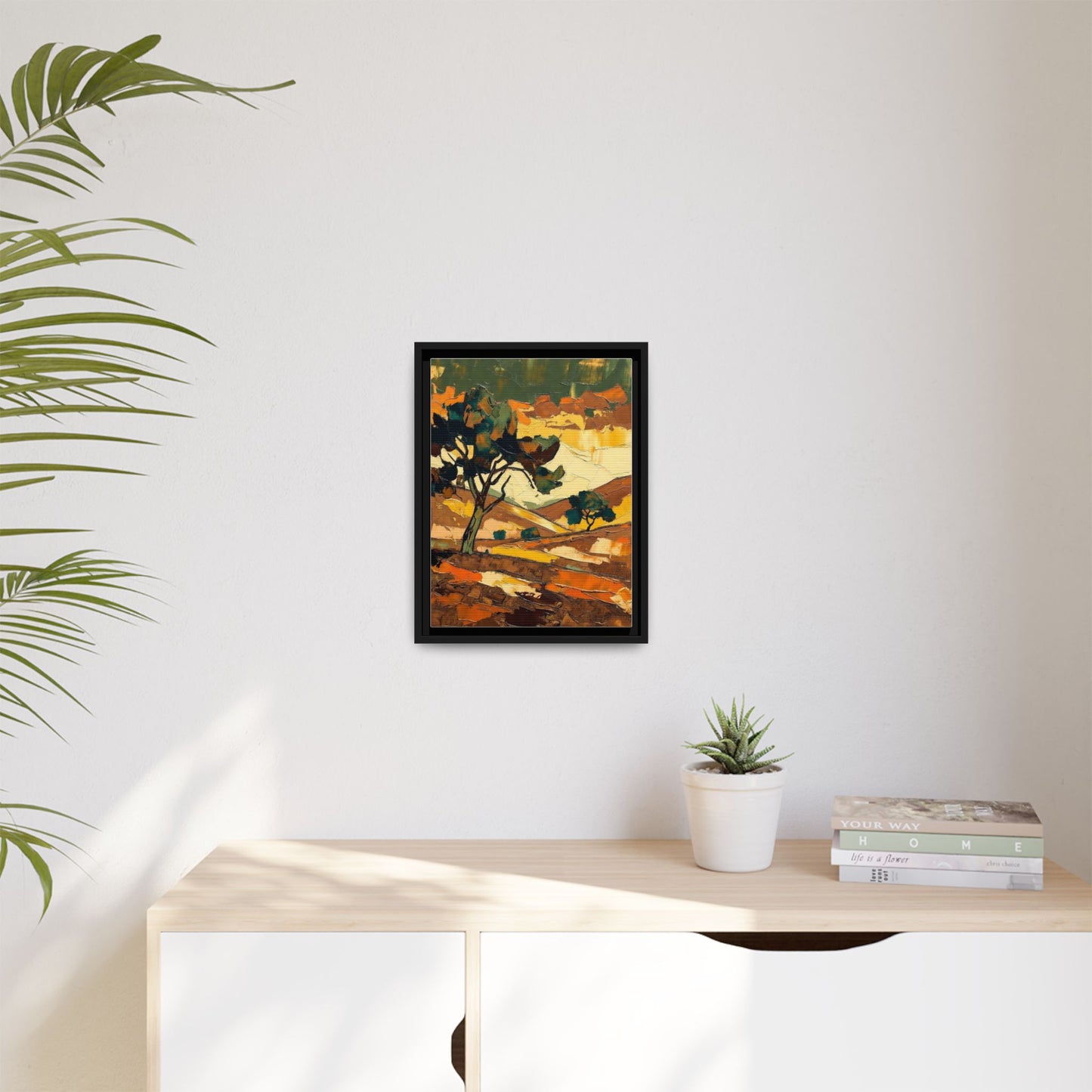 Framed Matte Canvas Landscape Art Print