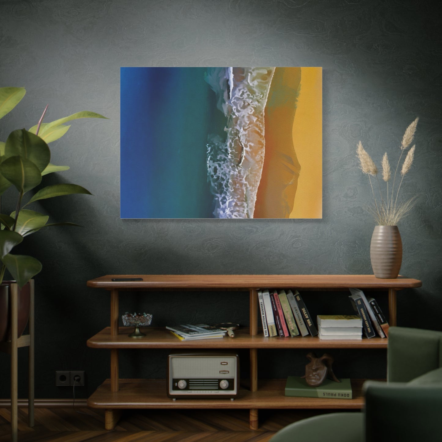 Coastal Waves Matte Canvas Print — Ocean Beach Wall Art