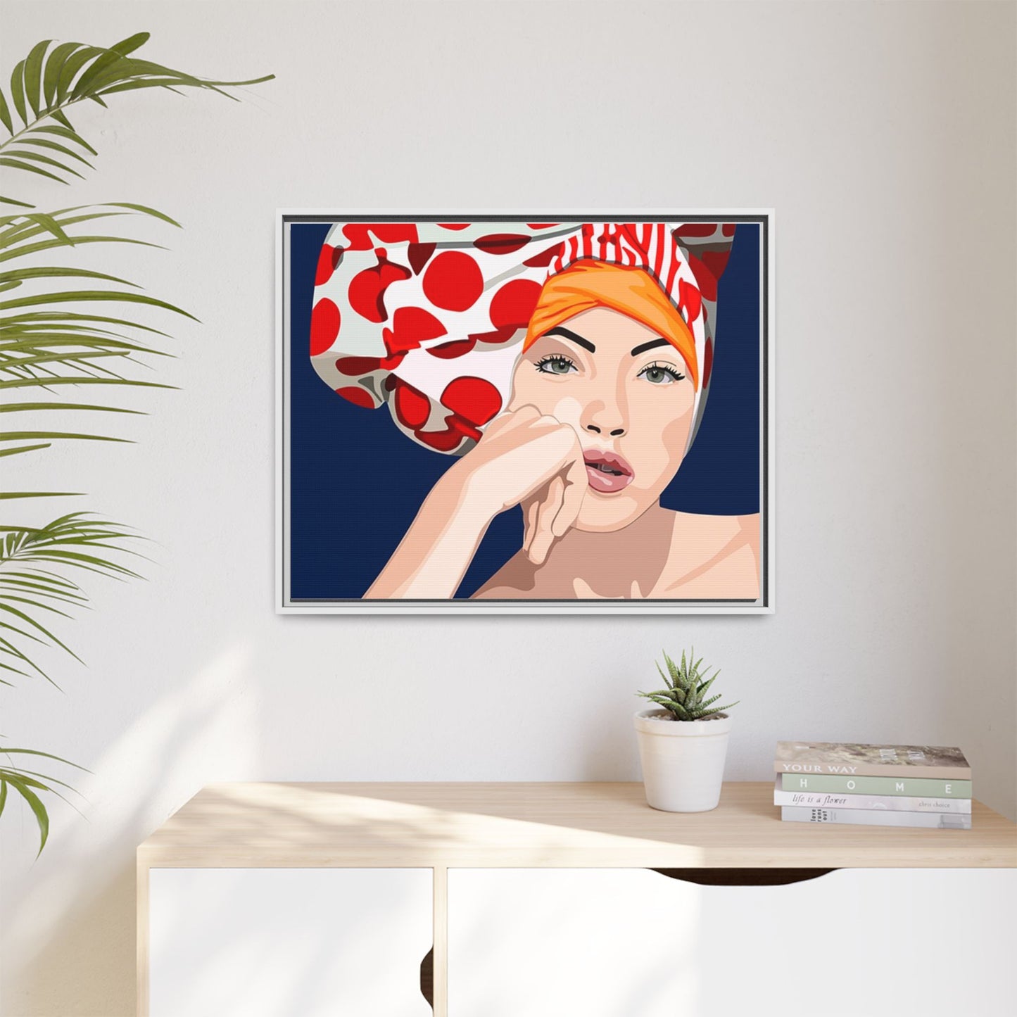 Vivid 20 by Orit Fuchs Pop Art Matte Canvas Framed Wall Art Print
