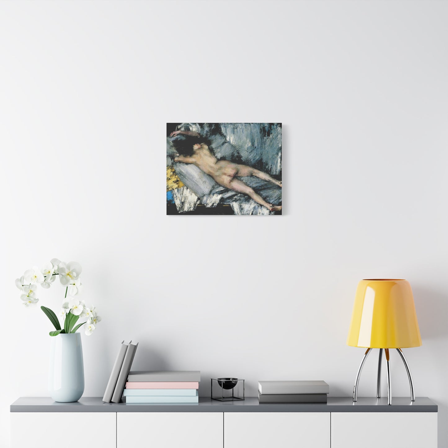 Nude in the Studio by János Vaszary Matte Stretched Canvas: Wall Art Poster