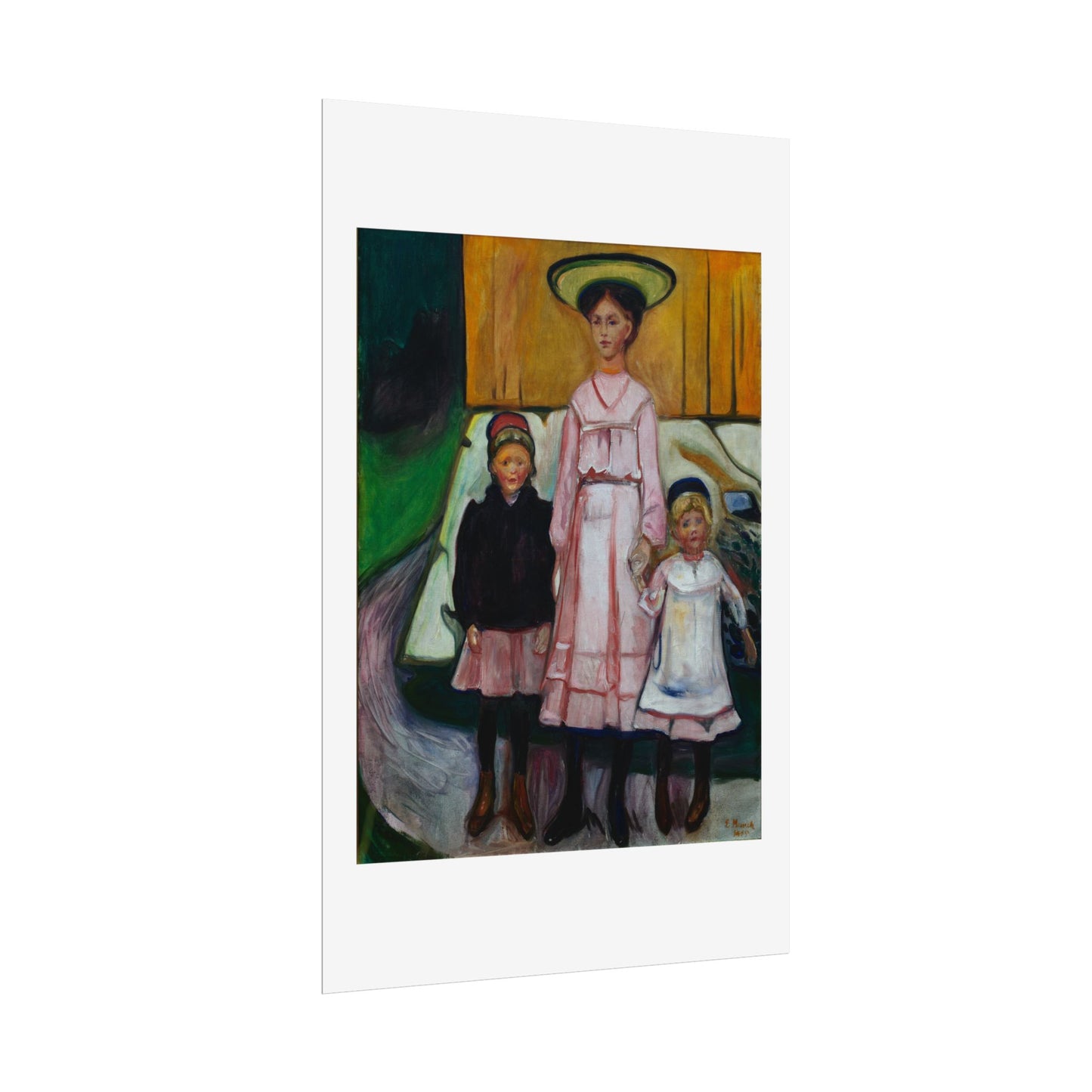 Three Children Thielska by Edvard Munch Wall Art Print