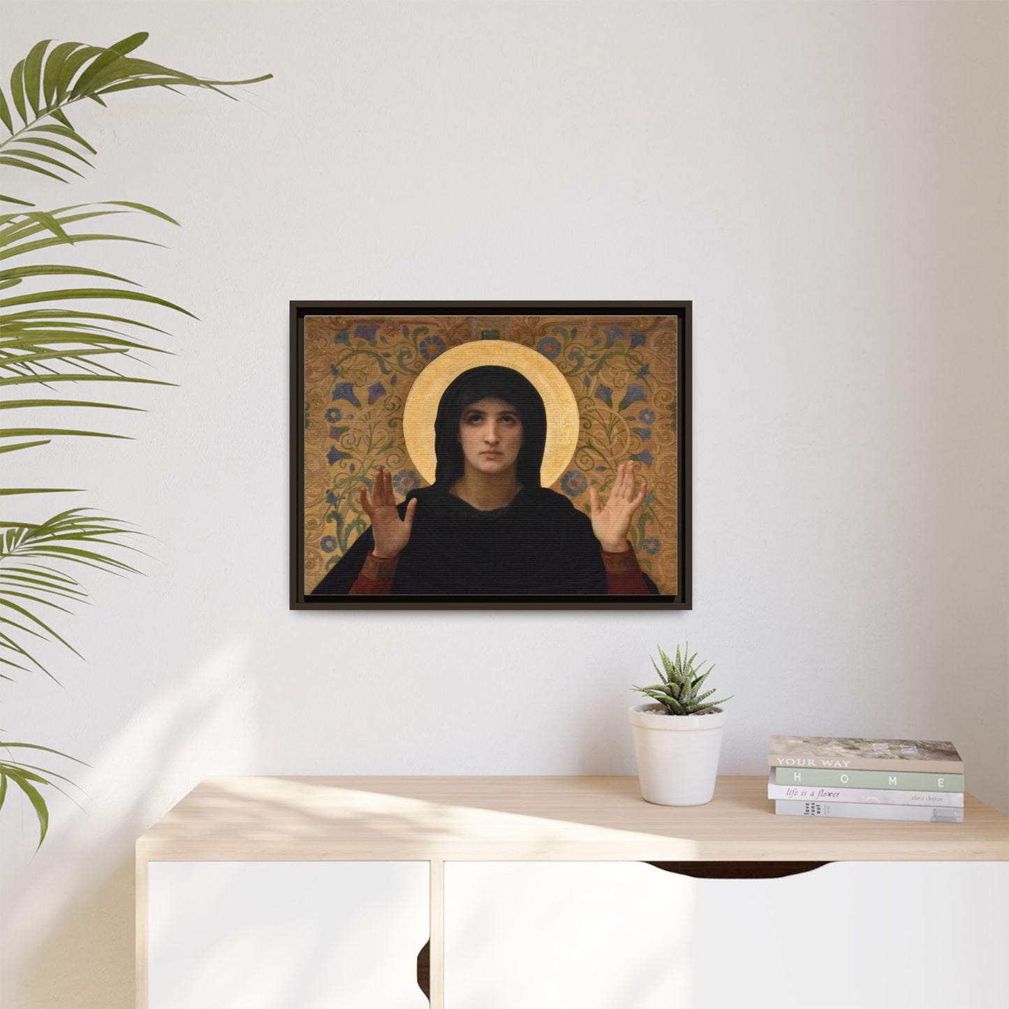 La Vierge consolatrice by William Adolphe Bouguereau Framed Matte Canvas Wall Art