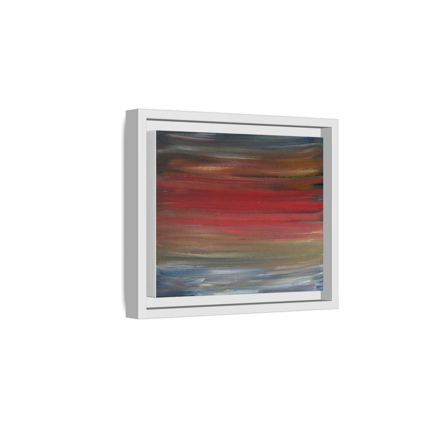 Misty morning by Norman Barrett Framed Matte Canvas Wall Art