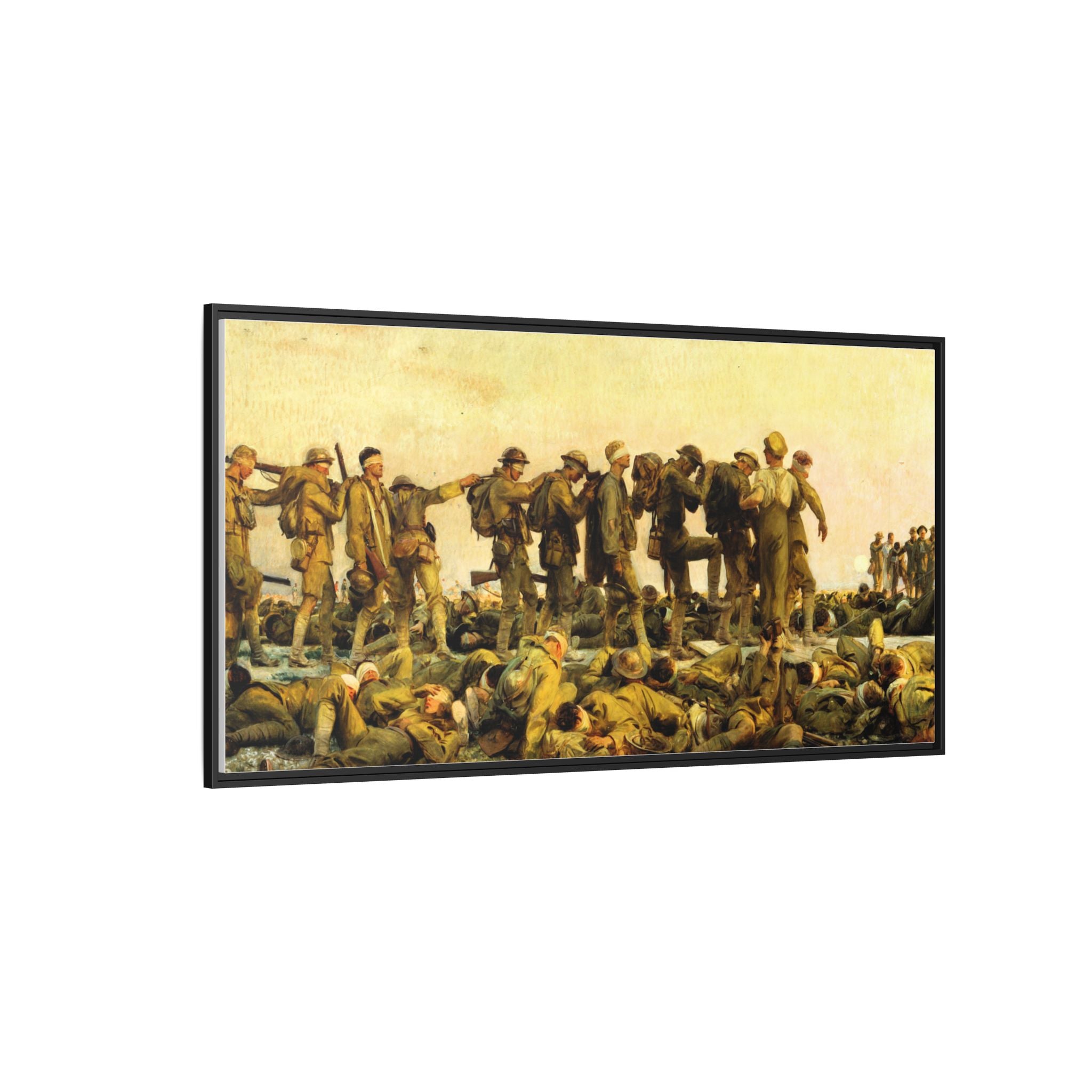 Gassed by John Singer Sargent (RA) Framed Matte Canvas Print