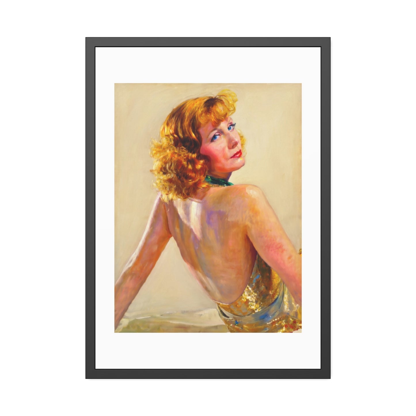Greta Garbo Framed Paper Posters