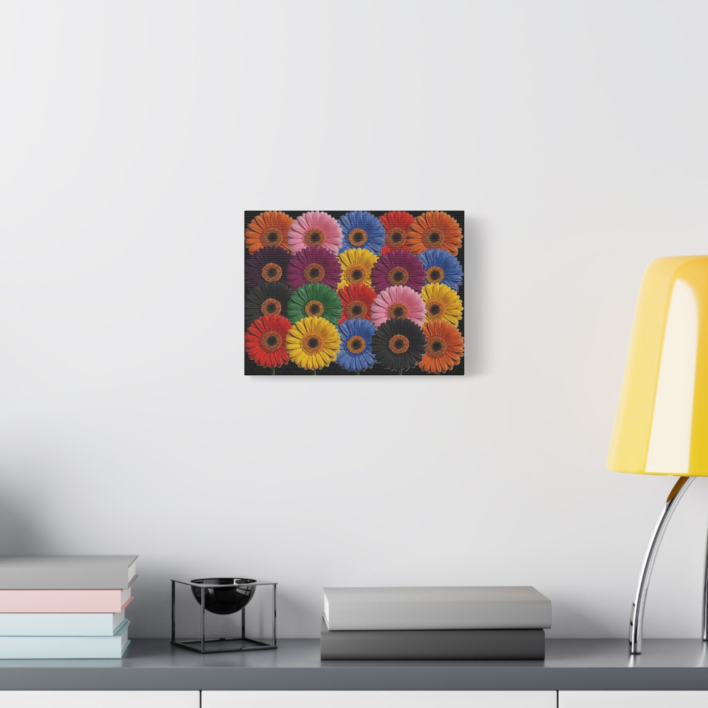 Colorful Gerbera Daisy Canvas Print — Vibrant Floral Wall Art