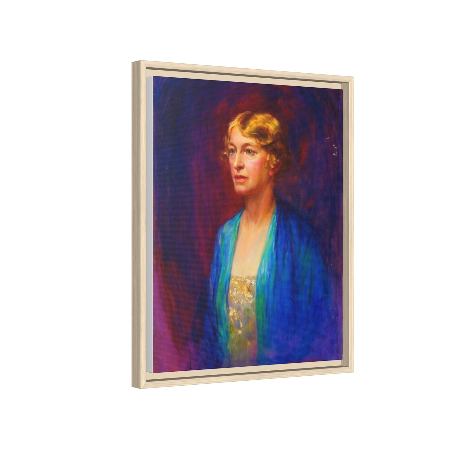 Matte Canvas Portrait , Framed (Multi-color)