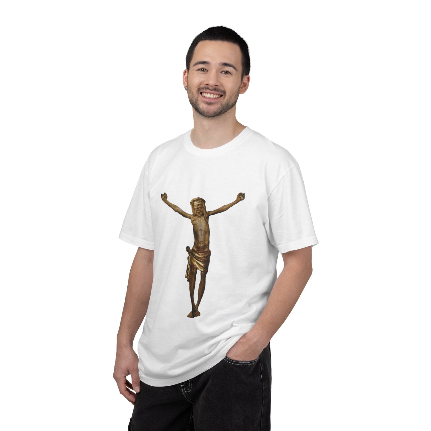 Unisex Christ on the cross Garment-Dyed T-shirt