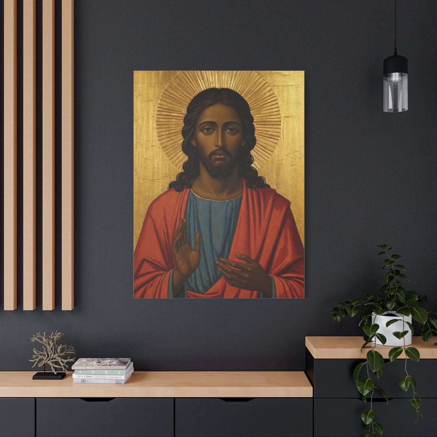 Christ Pantocrator Matte Canvas Wall Art — Stretched Religious Icon