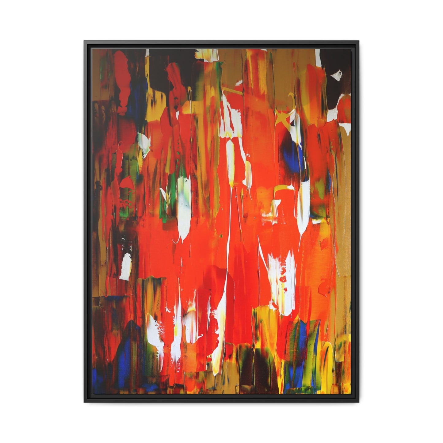 Burn baby burn by Norman Barrett Framed Matte Canvas Wall Art