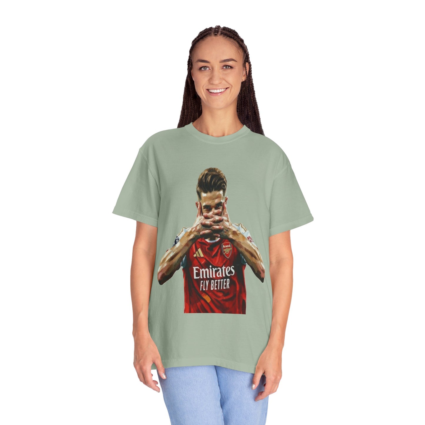 Soccer Celebration T-Shirt — Emirates 'Fly Better' Jersey Design
