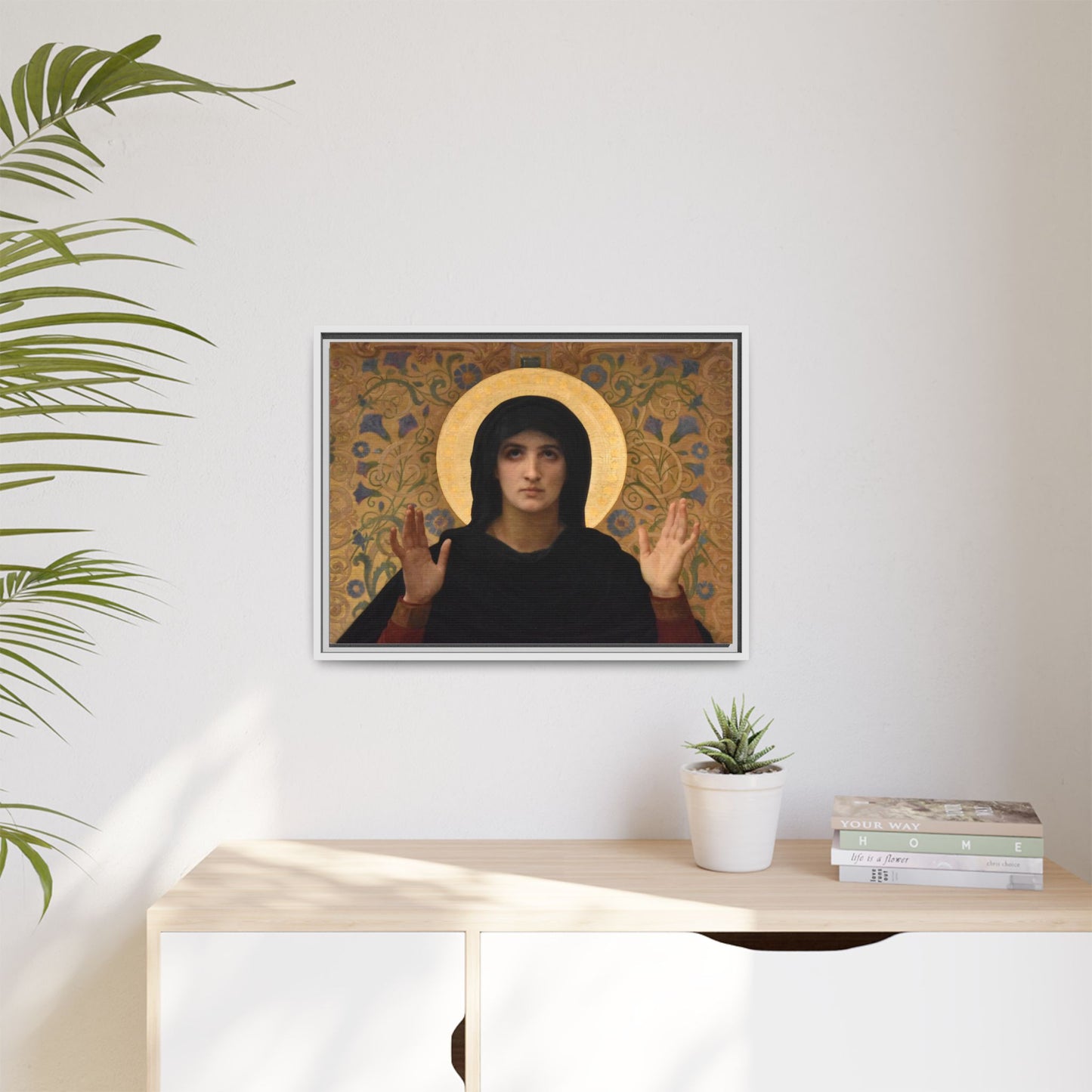 La Vierge consolatrice by William Adolphe Bouguereau Framed Matte Canvas Wall Art