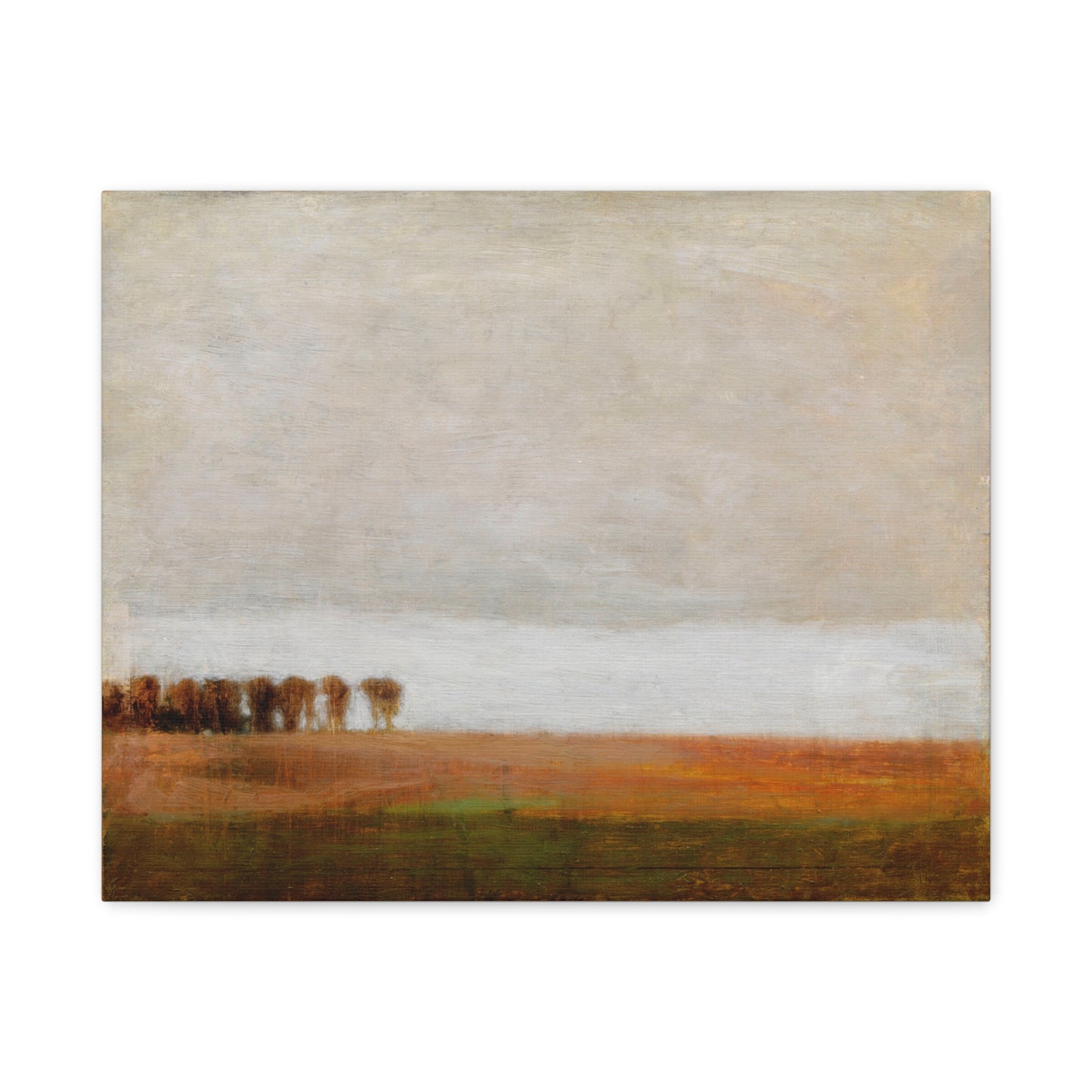 View of Jaegersborg Allé, North of Copenhagen by Vilhelm Hammershøi Canvas Wall Art Print