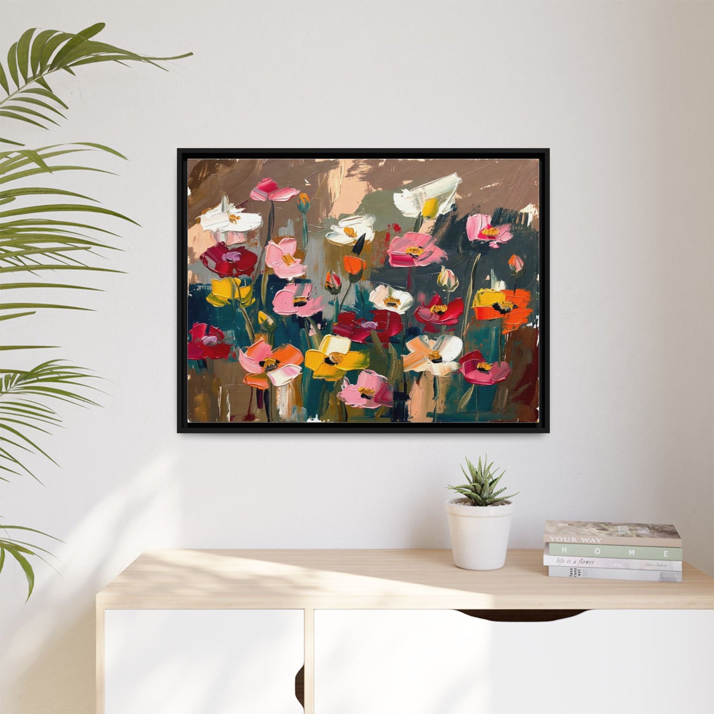 Matte Canvas, Framed (Multi-color)