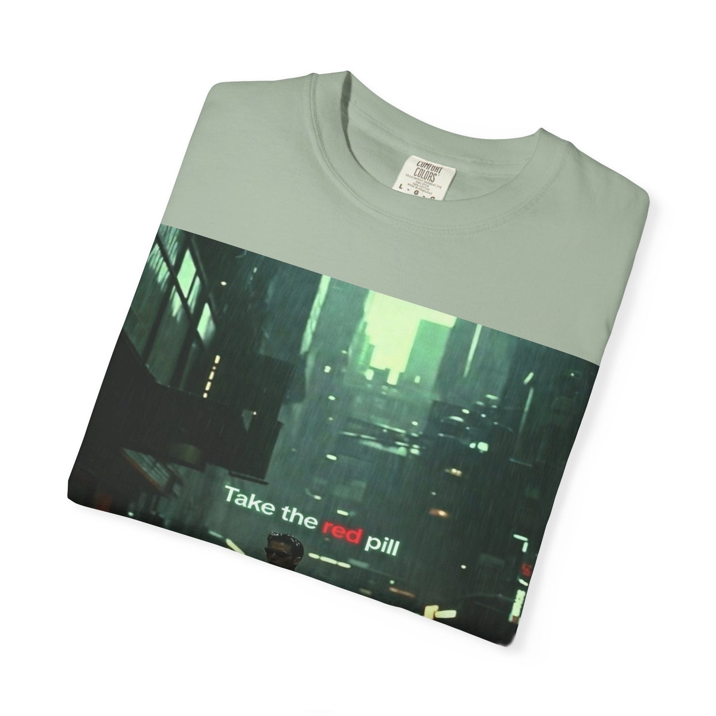 Take the Red Pill T-Shirt — Cyberpunk Noir Graphic Tee