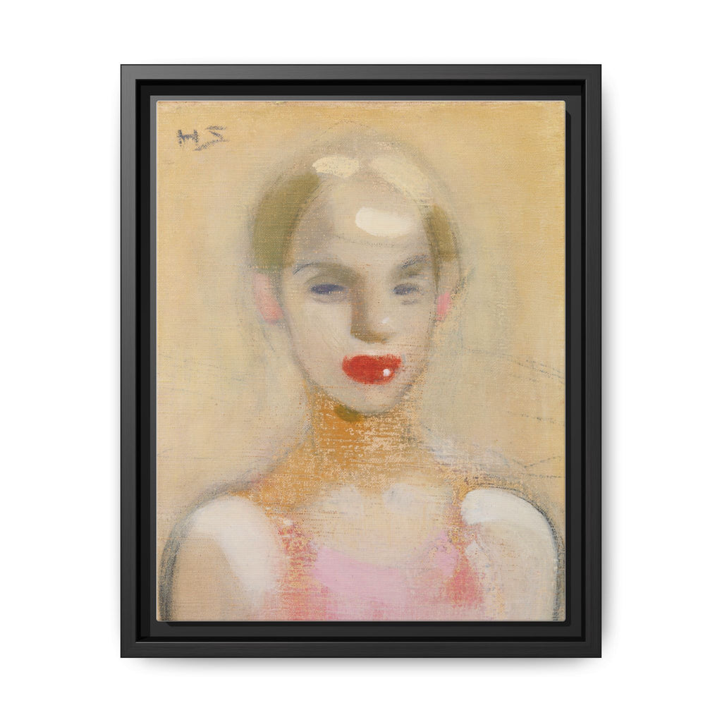 Circus Girl by Helene Schjerfbeck Framed Matte Canvas Portrait Art Print