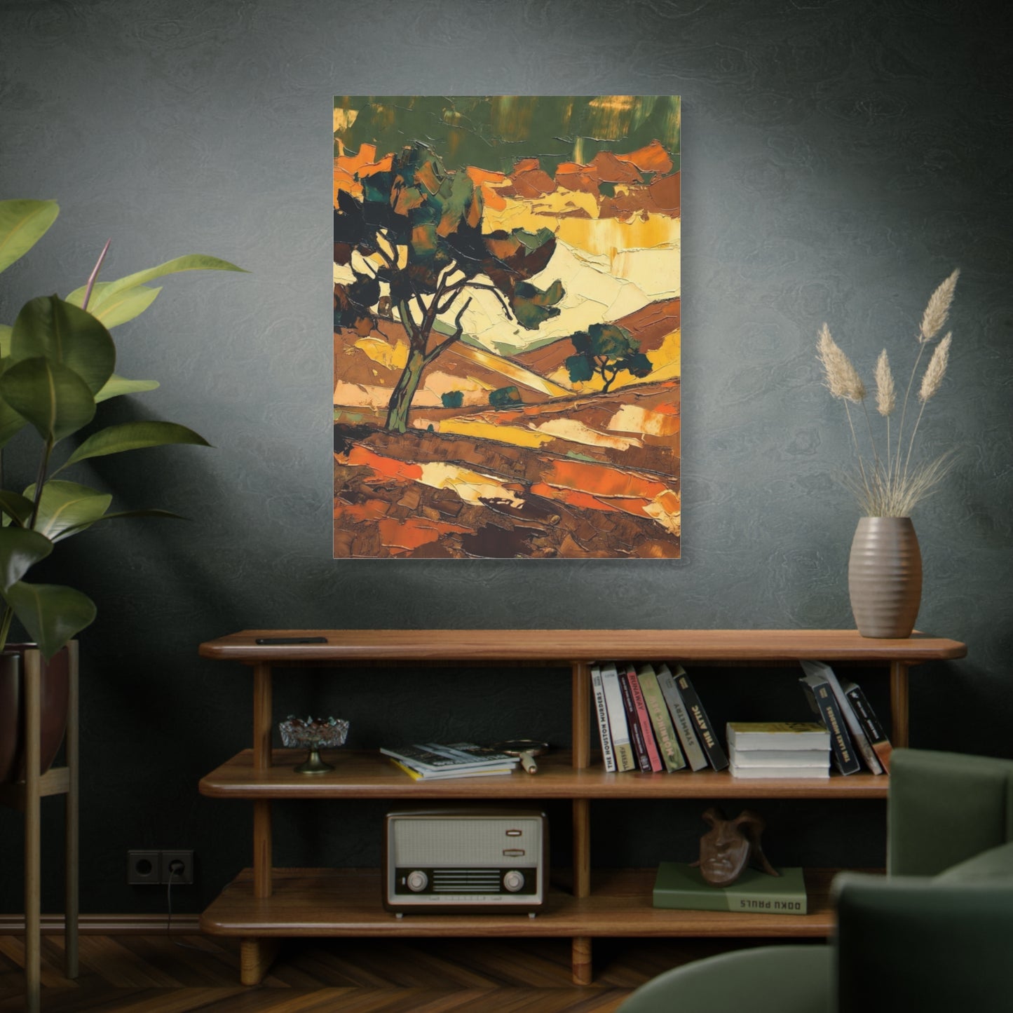 Abstract Autumn Landscape Canvas