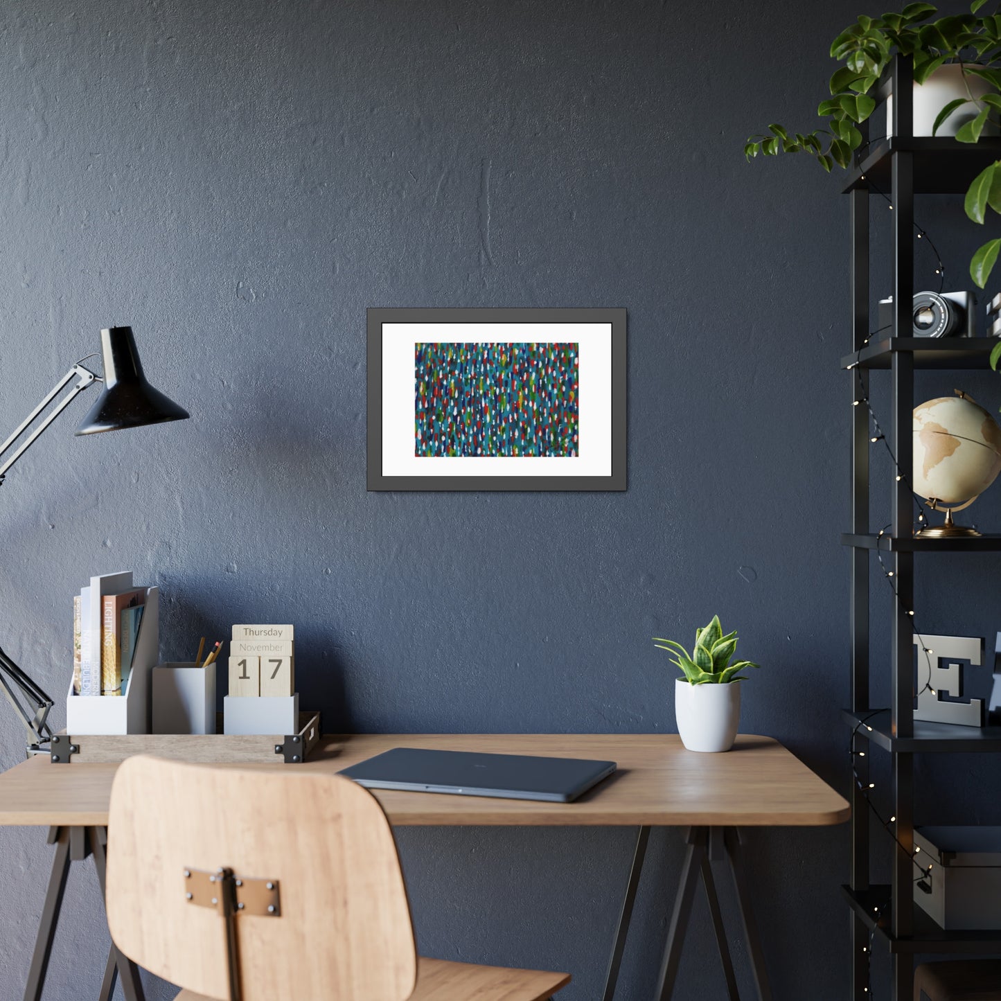 Colours Of The Soul Reflecting On Water by Ariel Chavarro Avila Framed Wall Art Print